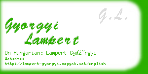 gyorgyi lampert business card